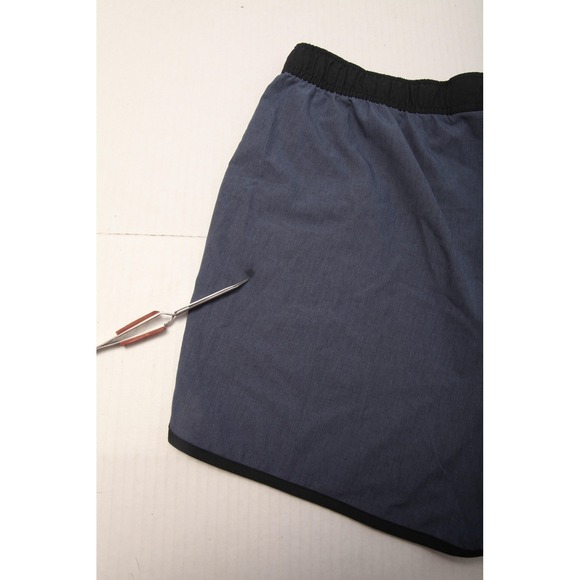 Vuori Shorts Mens Large Blue Black Trim Athletic Hybrid Swim Zip Pocket Drawcord - Picture 9 of 10